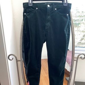 Banana Republic Green Velvet Jeans Size 28